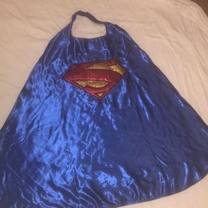 Blue super man cape